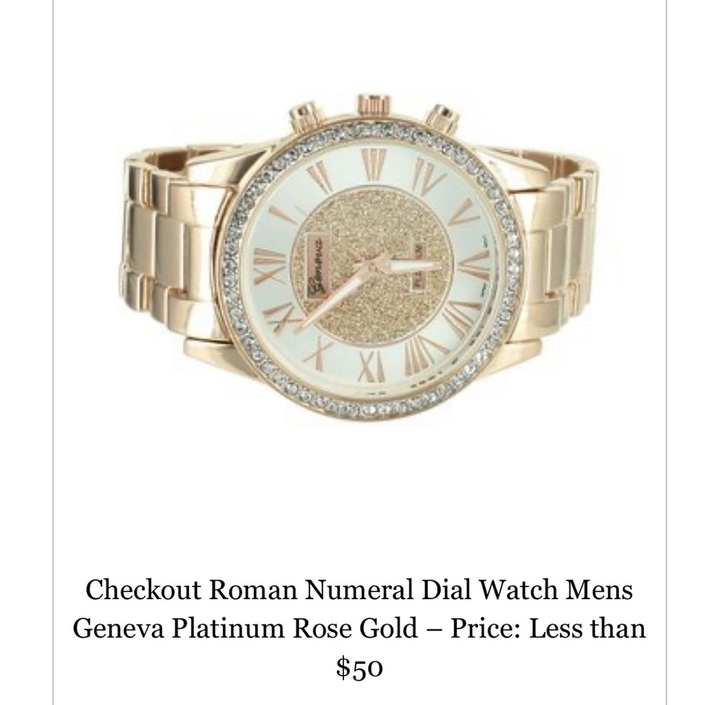 Men’s Geneva Quartz gold and diamond Rolex - Picture 3 of 3